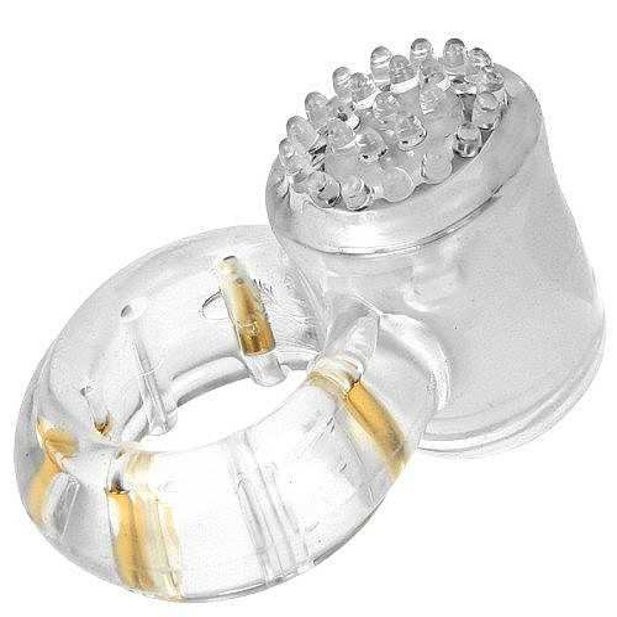 Bondara Ultimate Vibrating Cock Ring Crystal Clear Male Sex Toys