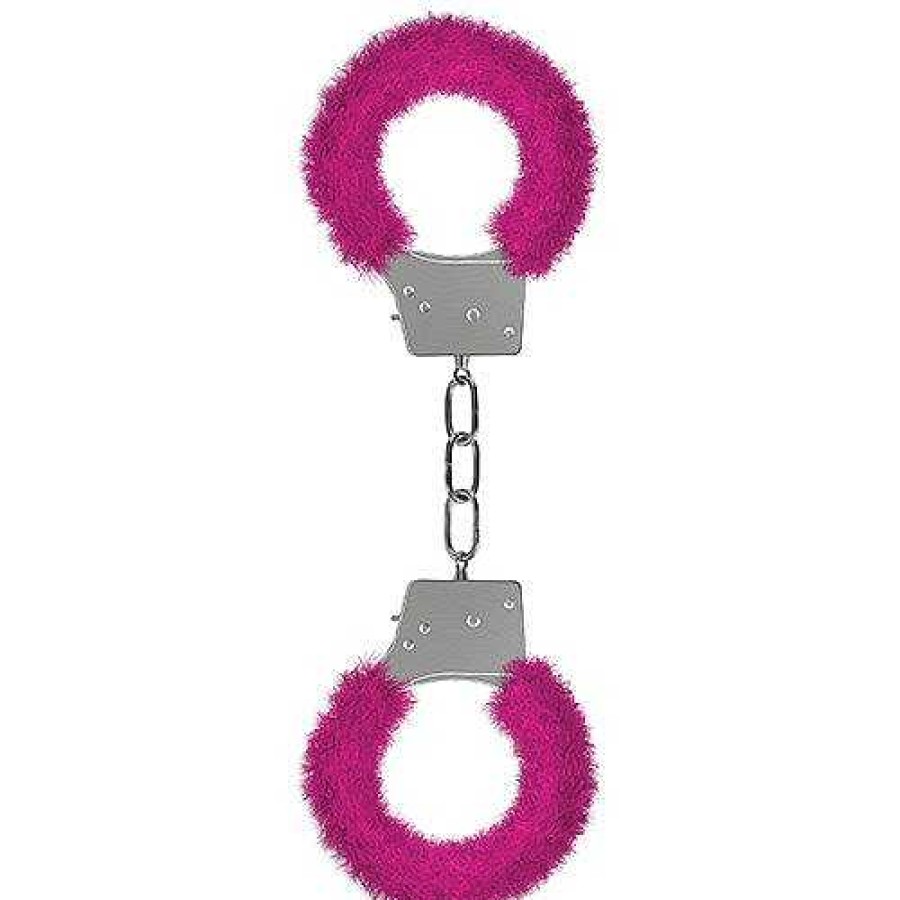 Bondara Ouch! Furry Beginner'S Handcuffs Pink Bondage Restraints & Handcuffs