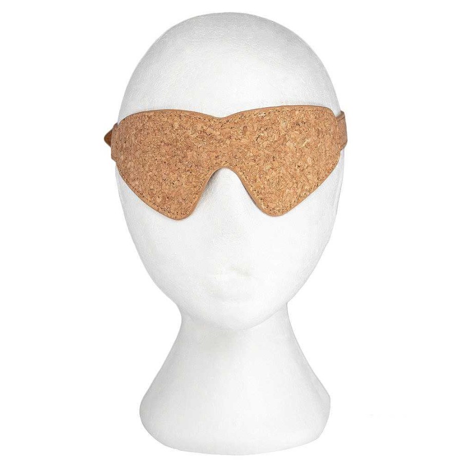 Luxe Bondara Luxe Bound To Nature Cork Blindfold Brown & Gold Blindfolds, Hoods & Masks