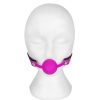 Bondara Bondara Humble Humiliation Purple Silicone Ball Gag Purple And Black Ball Gags & Mouth Gags