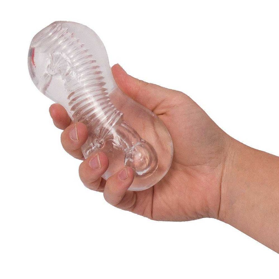 Boss Masturbators Boss Ice Vortex Jelly Masturbator - 5 Inch Clear Male Sex Toys