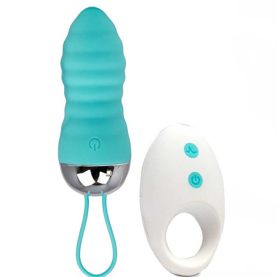 Bondara Bondara Surge 10 Function Remote Control Rechargeable Love Egg Blue Love Eggs & Ben Wa Balls