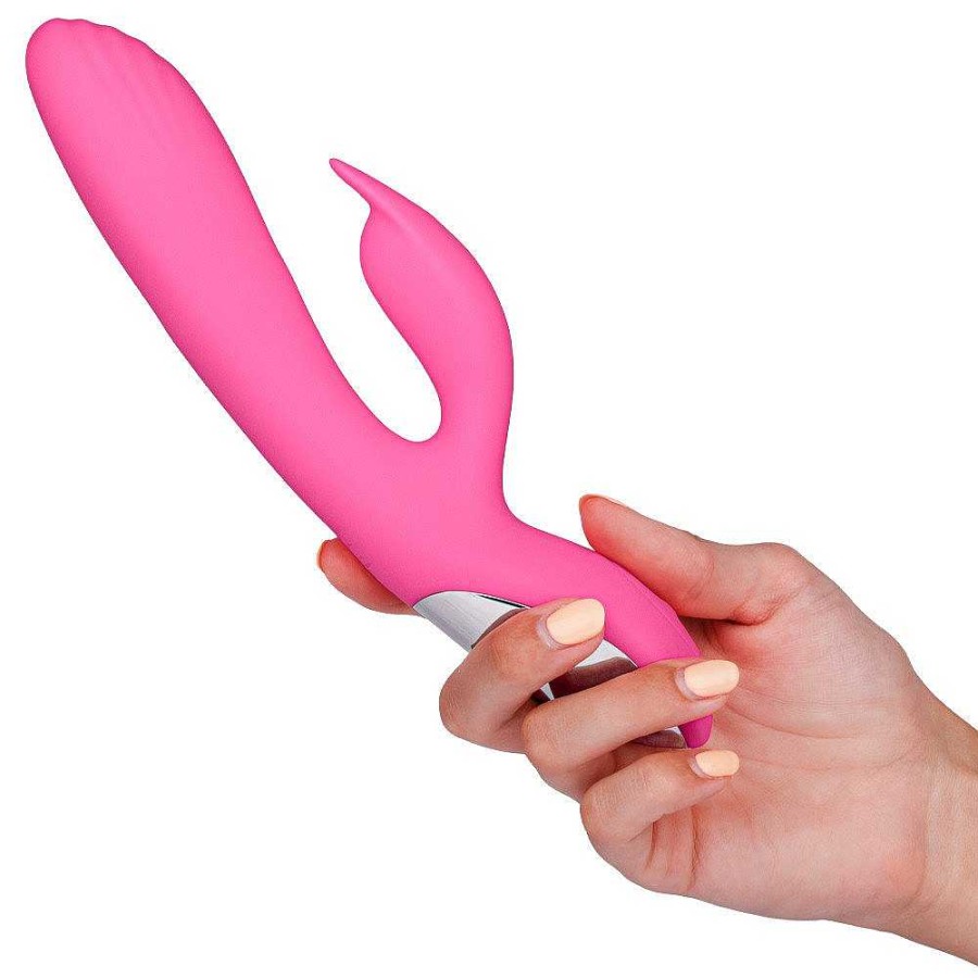 Bondara Bondara Tickled 10 Function Rechargeable Rabbit Vibrator Pink Vibrators