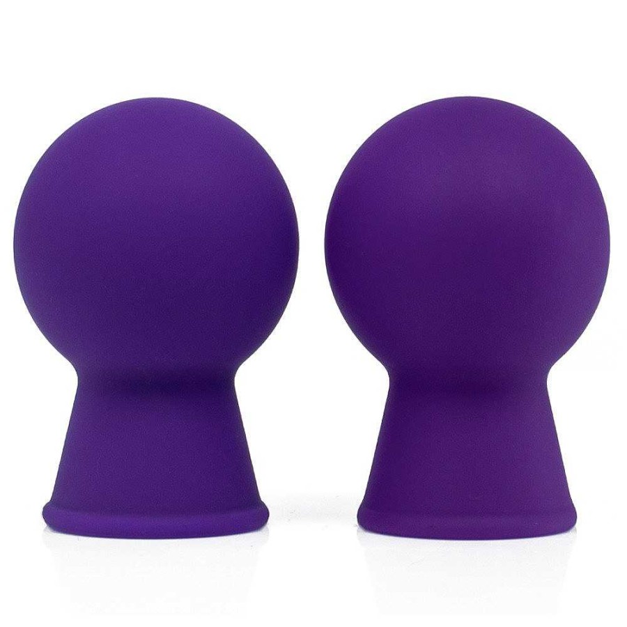 Bondara Bondara Erogenixx Silicone Nipple Suckers Purple Nipple Toys & Clit Toys