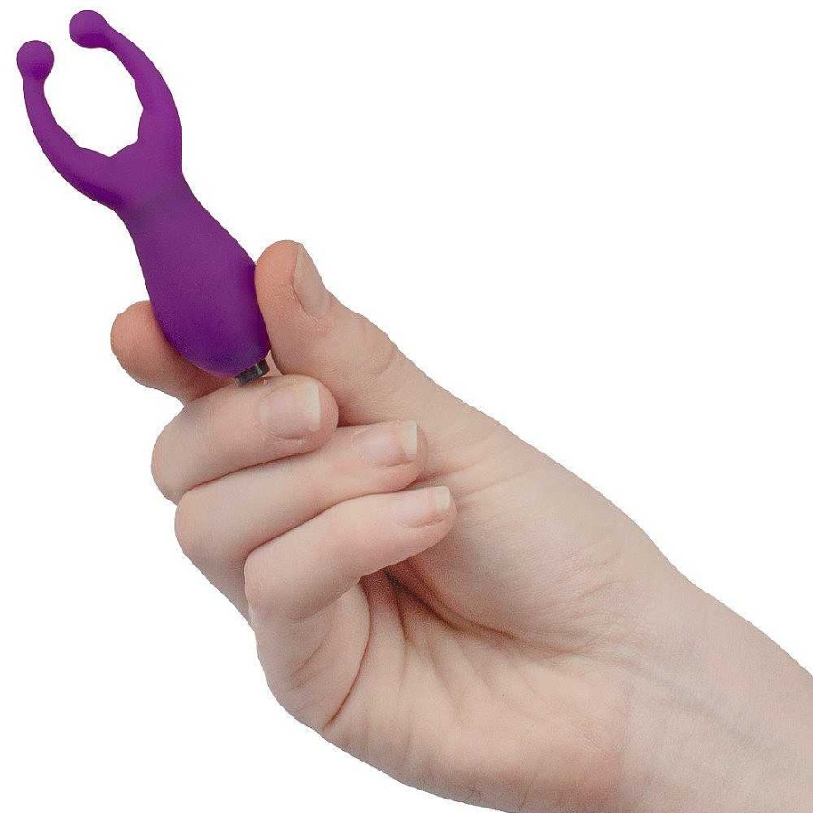 Bondara Bondara Lady Luck Silicone Vibrating Nipple And Clit Stim Purple Vibrators