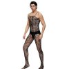 Bondara Man Bondara Man Lace Crotchless Bodystocking Black Sexy Lingerie For Women