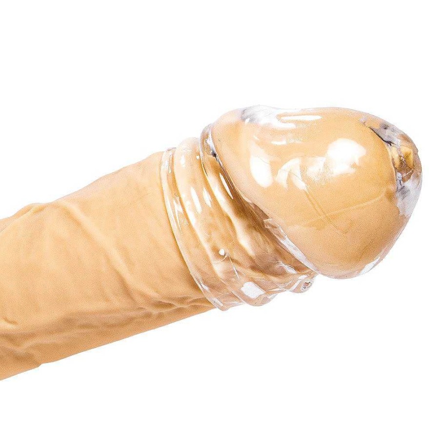 Bondara Bondara Head Start Tpr Penis Head Sleeve - 3 Inch Clear Male Sex Toys