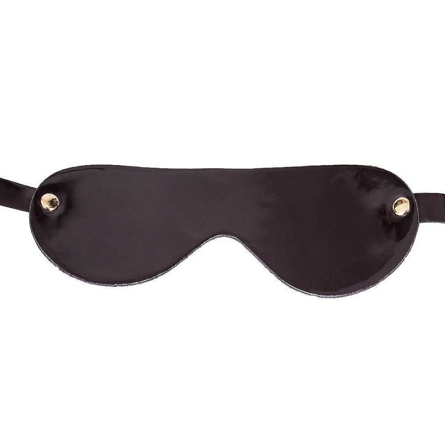 Bondara Bondara Black Cherry Imperial Blindfold Purple Glitter Blindfolds, Hoods & Masks