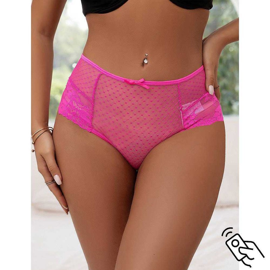 Bondara Flirt Bondara Flirt Lace-Up 10 Function Vibrating Knickers Pink Vibrators