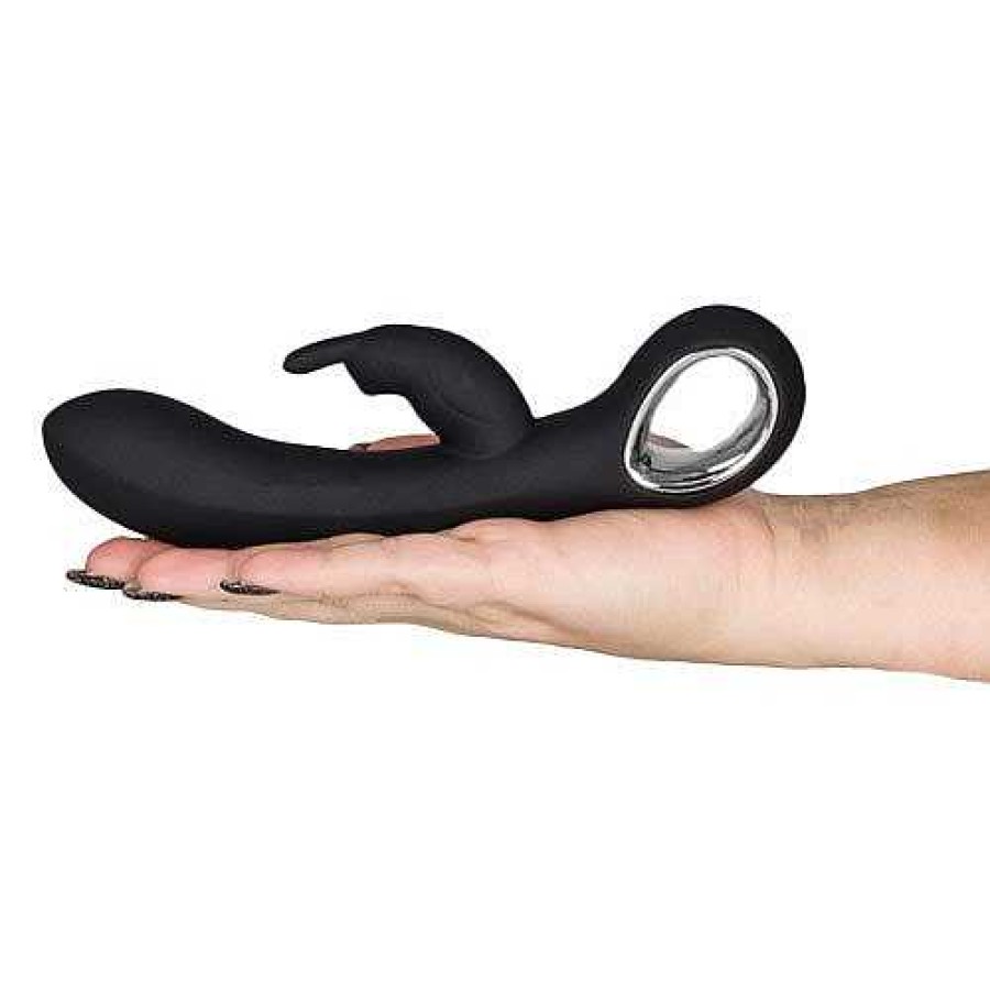 Bondara Mon Amour Silicone 16 Function Rabbit Vibrator Black Vibrators