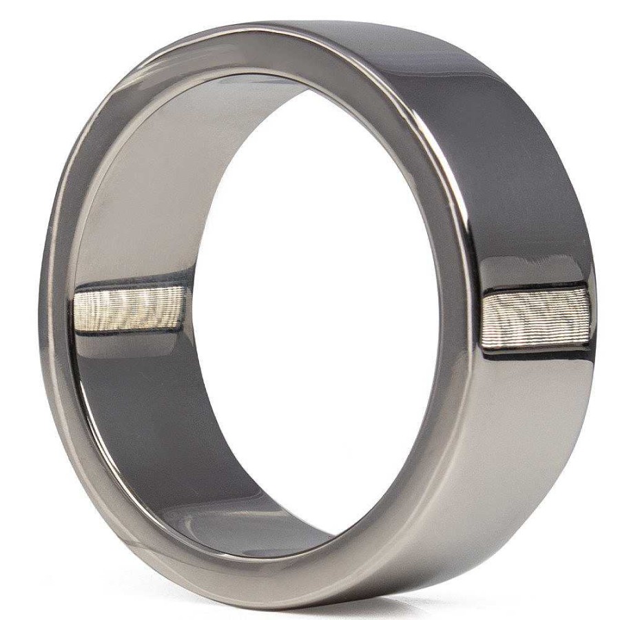 Bondara Hot Hardware Emperor Stainless Steel Cock Ring - 40Mm, 45Mm, 50Mm Silver Male Sex Toys