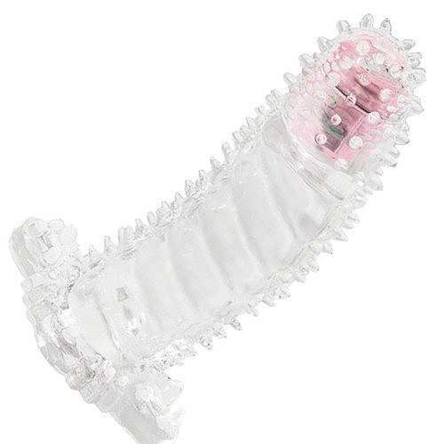 Bondara Vibrating Jelly Cock Sleeve Clear Male Sex Toys