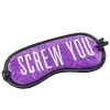 Bondara Bondara Screw Me Eye Mask Black And Purple Blindfolds, Hoods & Masks