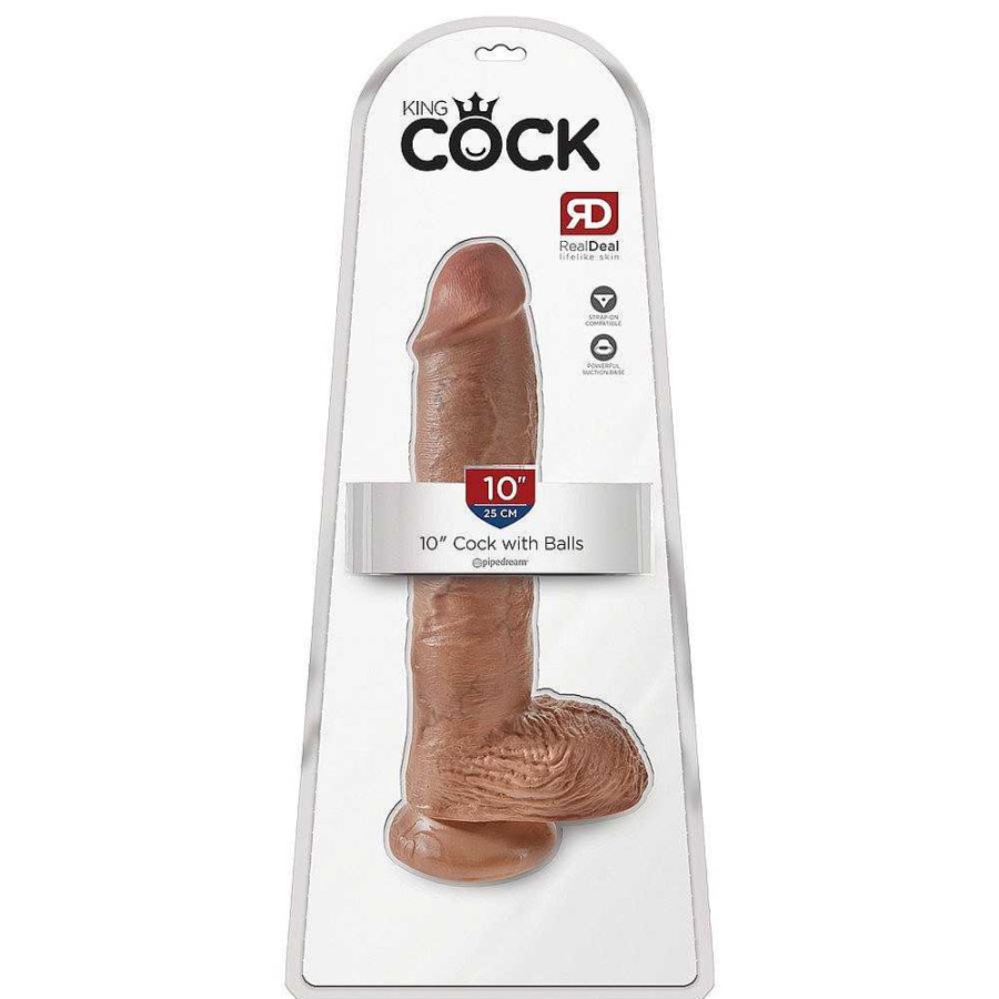 Pipedream Pipedream King Cock Ballsy Dildo - 7, 9 Or 10 Inch Mid Tone Dildos