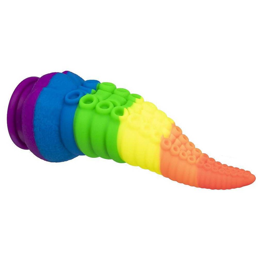 Bondara The Kraken Monster Tentacle Dildo - 8 Inch Rainbow Dildos