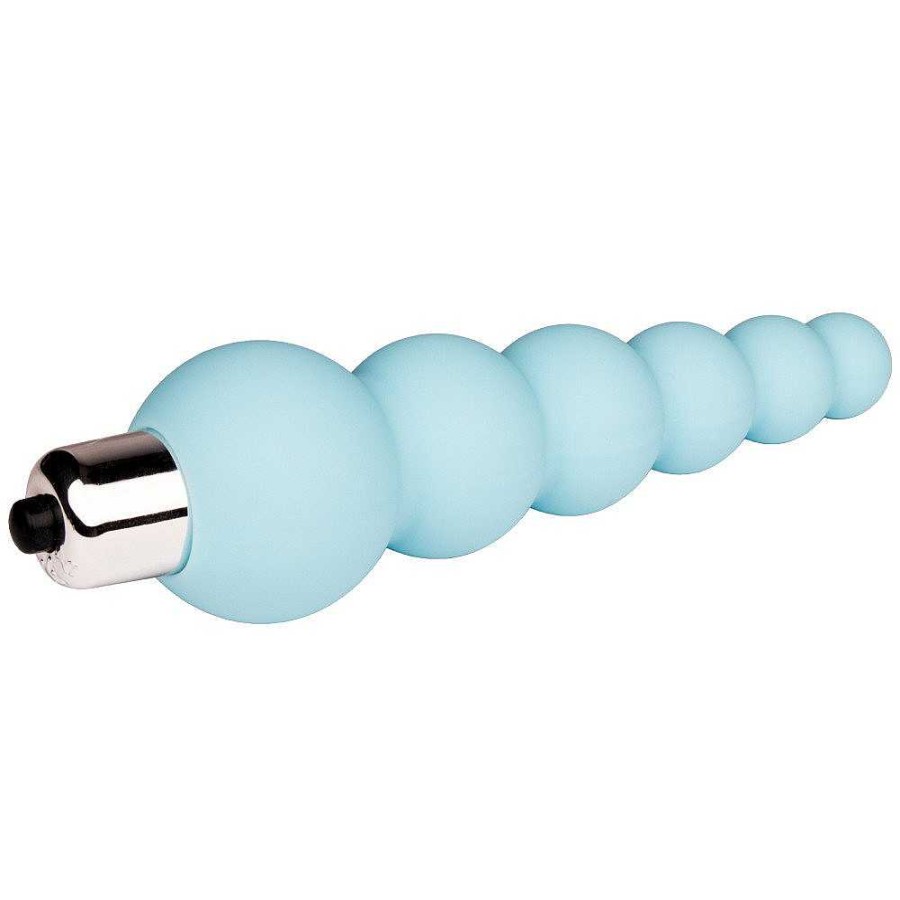 Bondara Bondara Battery Operated Boyfriend 10 Function Beaded Vibrator Blue Vibrators