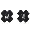 Bondara Lingerie Bondara 'Fuck Me!' Glow In The Dark Nipple Pasties Black & White Sexy Lingerie For Women