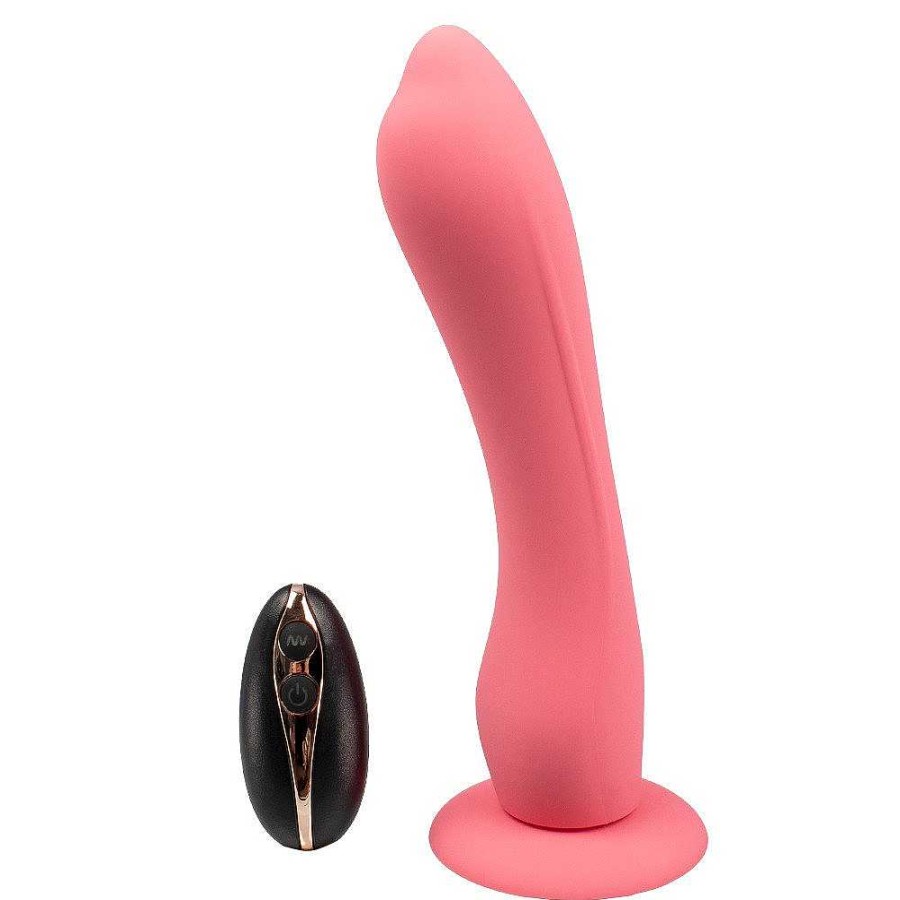 Bondara Bondara Climax Hunter 7 Function Remote Control Strap-On - 7 Inch Pink Strap-Ons