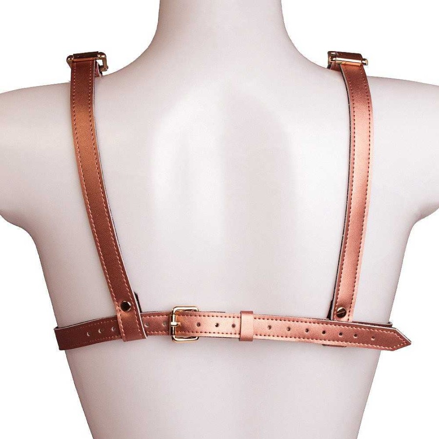 Bondara Boutique Bondara Luxe Chest Harness Rose Gold Fetish Clothing