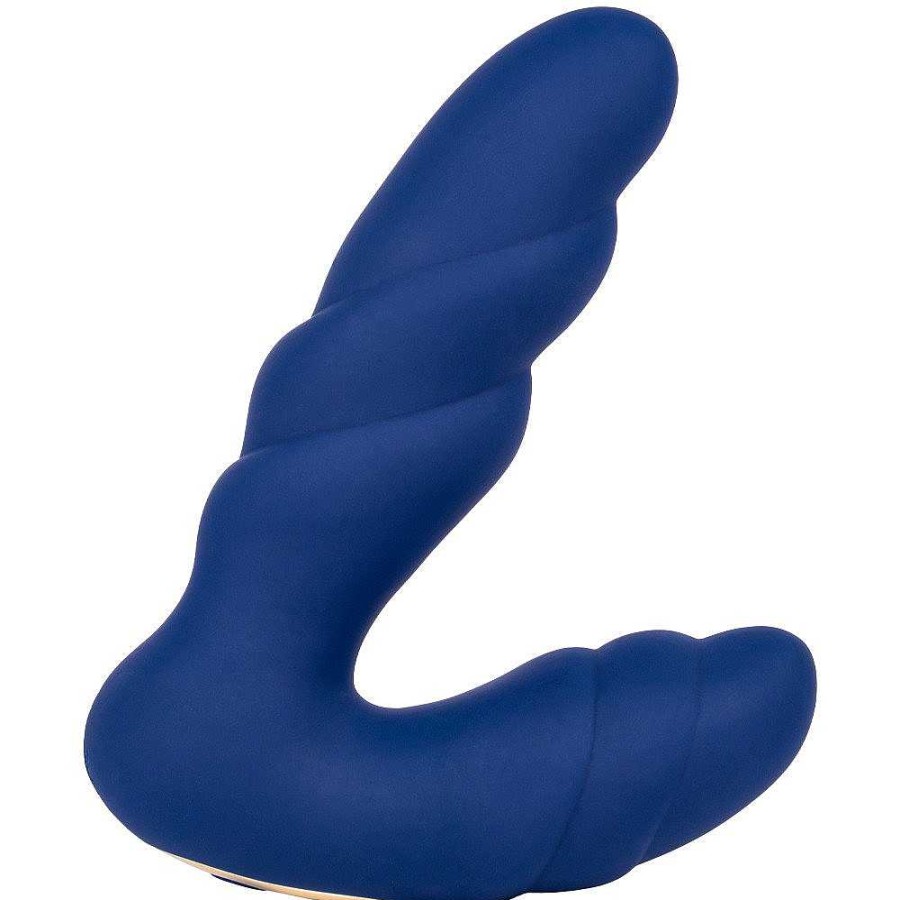 Bondara Bondara Gyrate 10 Function Remote Rotating Prostate Massager Navy Anal Toys