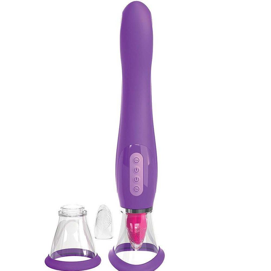 Pipedream Pipedream Fantasy For Her Ultimate Pleasure 3-In-1 Vibrator Purple Vibrators