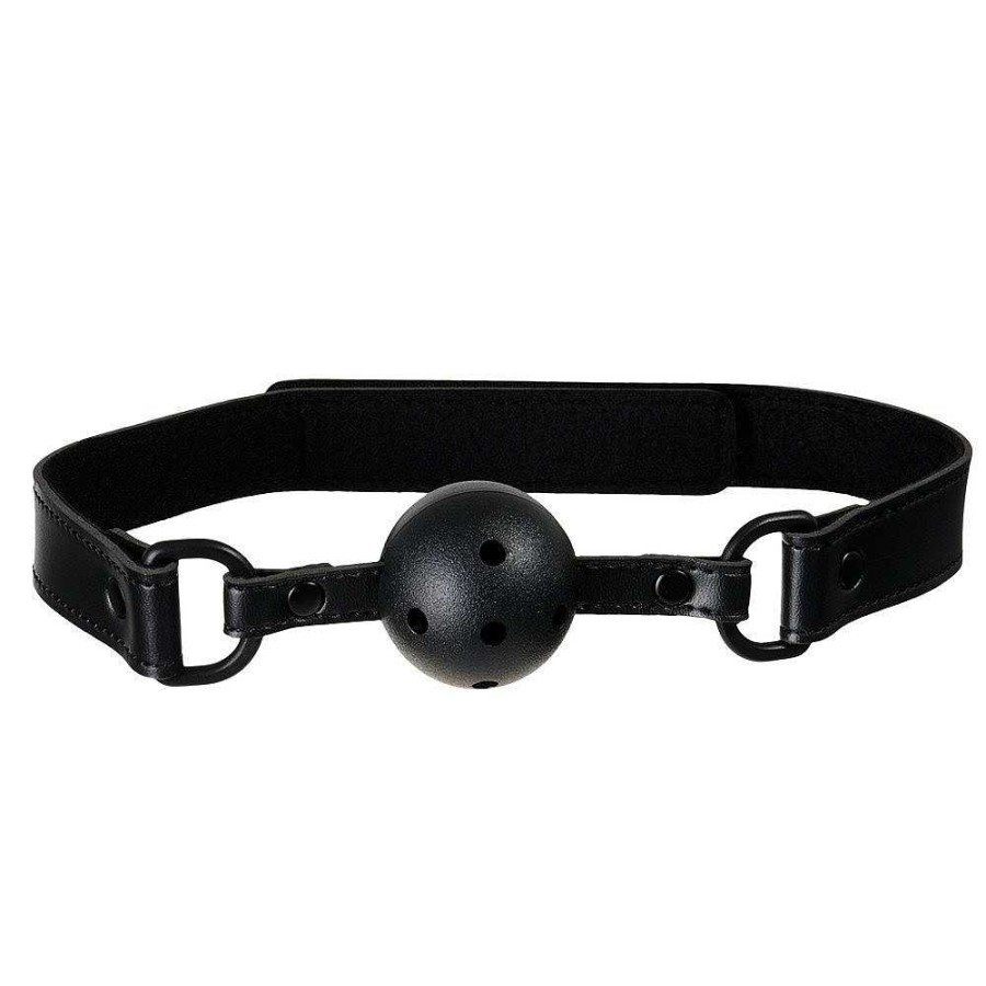 Bondara Bondage Bondara Pin Me Down Pvc Vented Ball Gag Ball Gags & Mouth Gags