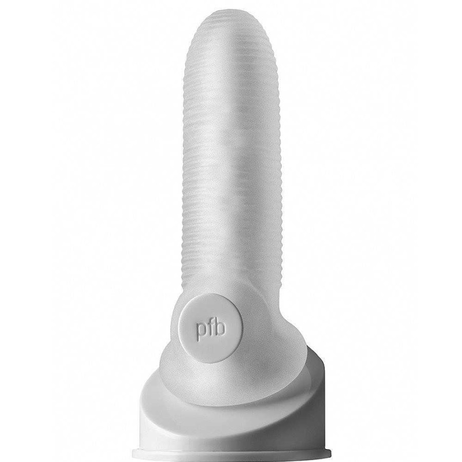 Bondara Perfect Fit Fat Boy Ribbed Penis Sleeve - 5.5 Or 6.5 Inch Clear Male Sex Toys