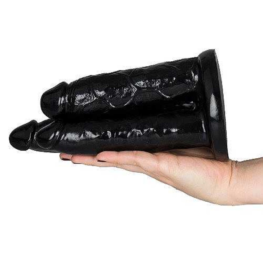 The Monsters The Any Hole'S A Goal Monster Triple Dildo - 7.5 Inch Black Dildos