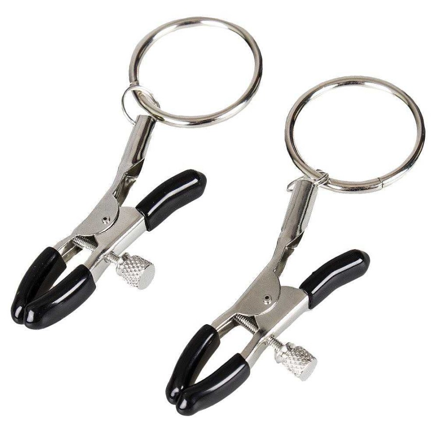 Bondara Bondara Tweak O-Ring Nipple Clamps Silver Nipple Toys & Clit Toys