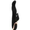 Bondara Bondara Cat Rose Gold 7 Function Rabbit Vibrator Black Vibrators