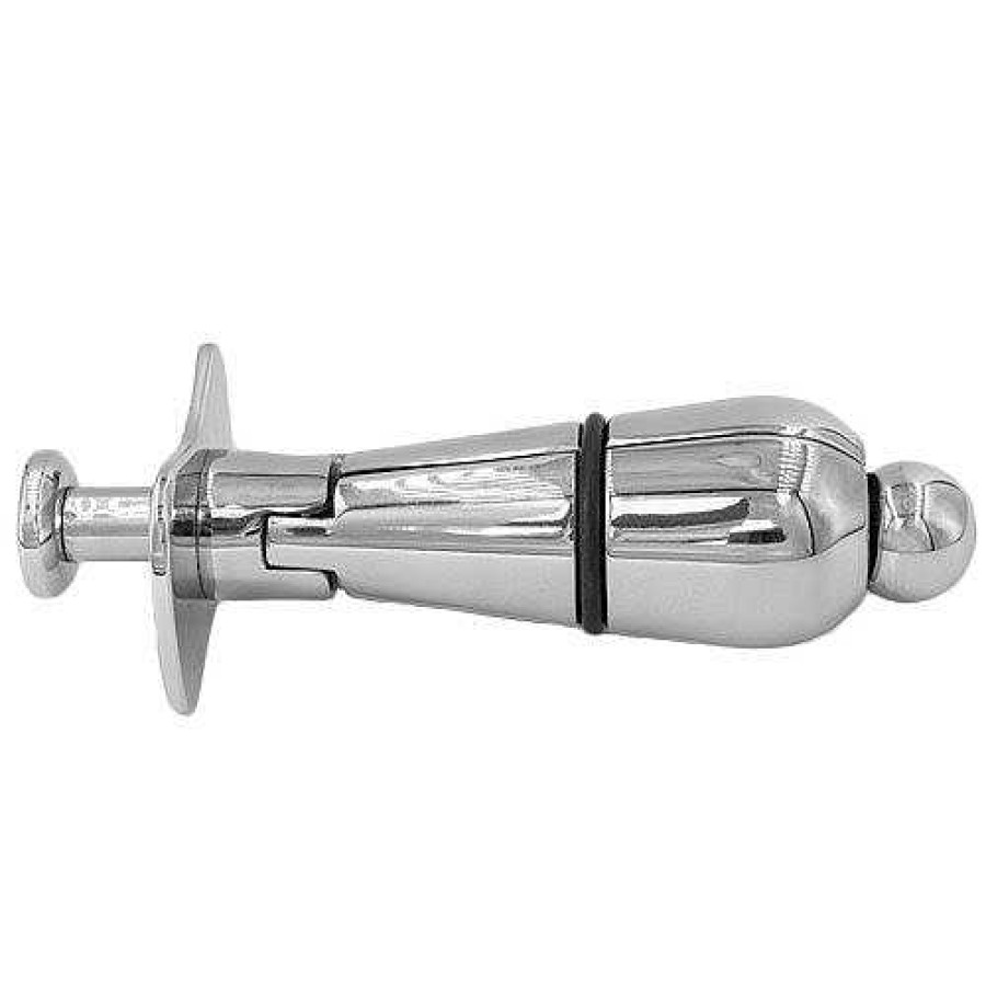 Torment Torment Stainless Steel Anal Locking Plug Silver Butt Plugs