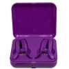 Bondara Bondara Nipplegasm 10 Function App Controlled Nipple Clamps Purple Vibrators