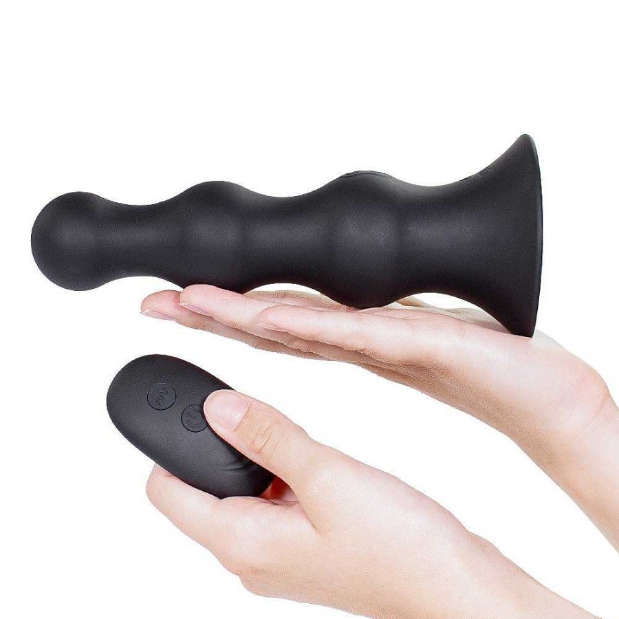 Bondara Bondara Booty Balloon 10 Function Inflatable Butt Plug - 6 Inch Black Anal Toys