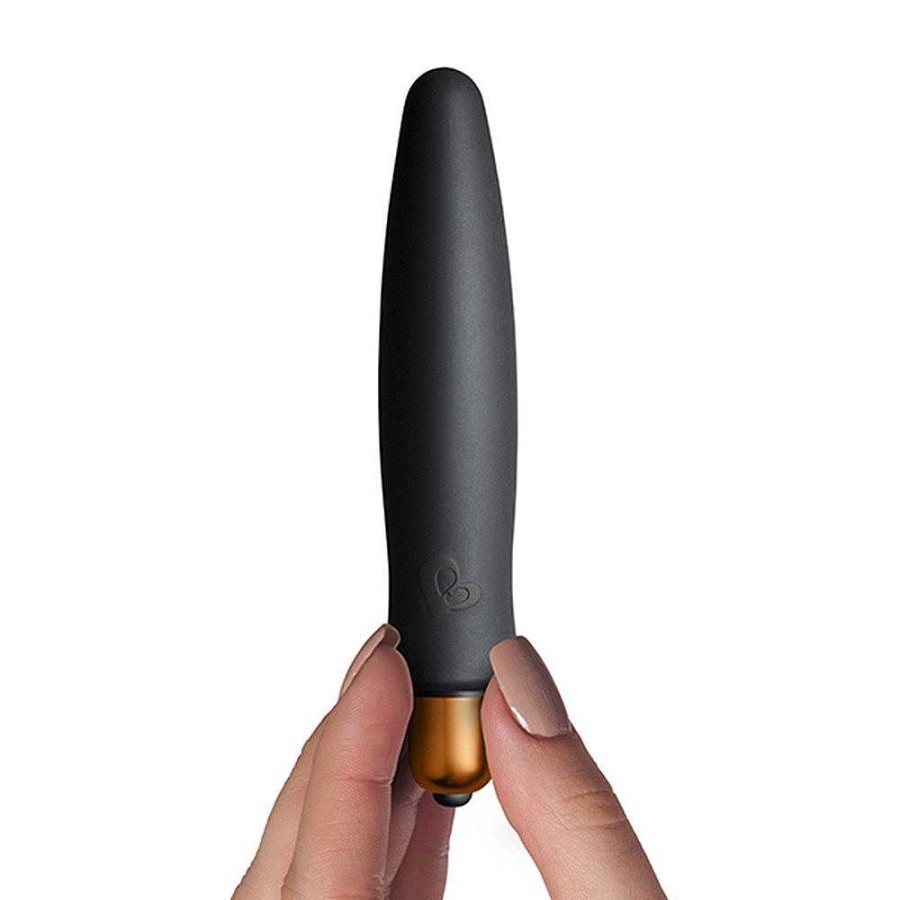 Rocks Off Rocks-Off Silhouette 7 Function Bullet And Sleeve Set Black And Rose Gold Vibrators