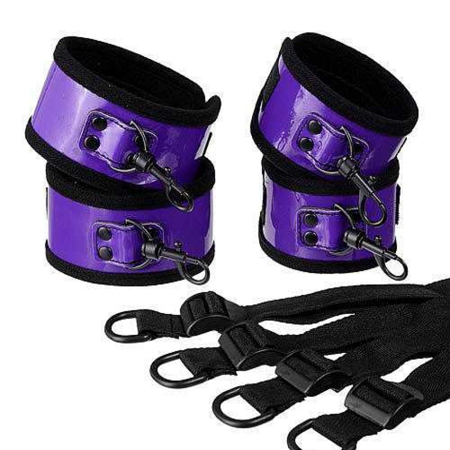 Bondara Bondage Bondara Purple Pin Me To The Bed Restraint Bondage Restraints & Handcuffs