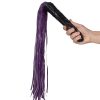 Bondara Bondara Thrusting Scourge Dual Function Dildo Flogger - 24 Inch Purple And Black Dildos