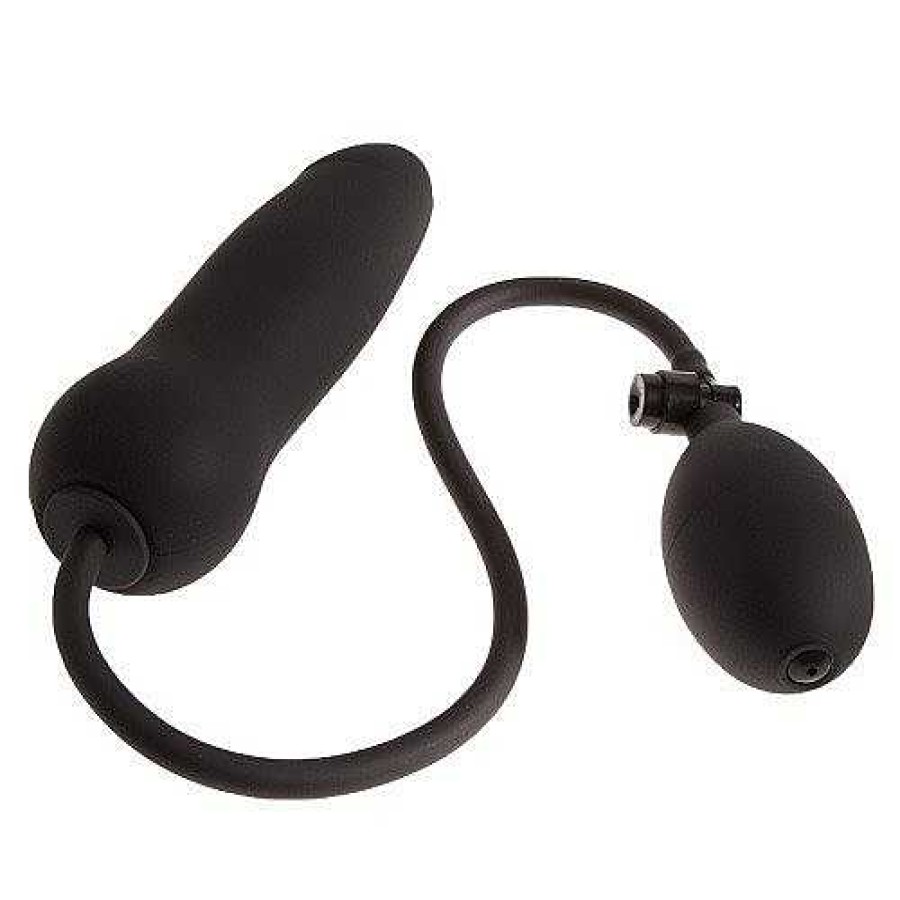 Bondara Bondara Mr Bulge Silicone Inflatable Dildo - 6.5 Inch Black Dildos