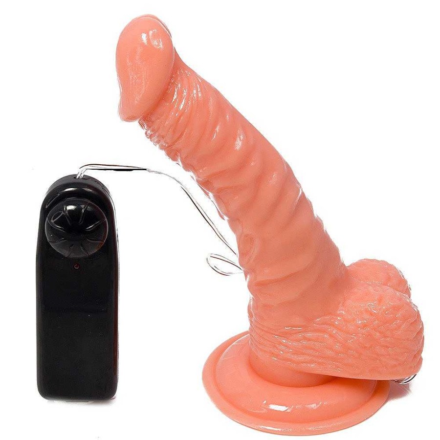 Bondara Bondara In A Spin Rotating Vibrating Dildo - 7.5 Inch Light Tone Dildos