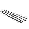 Bondara Bondara Silicone Set Of Four Rippled Urethral Sounds - 30Cm Black Medical Play Toys