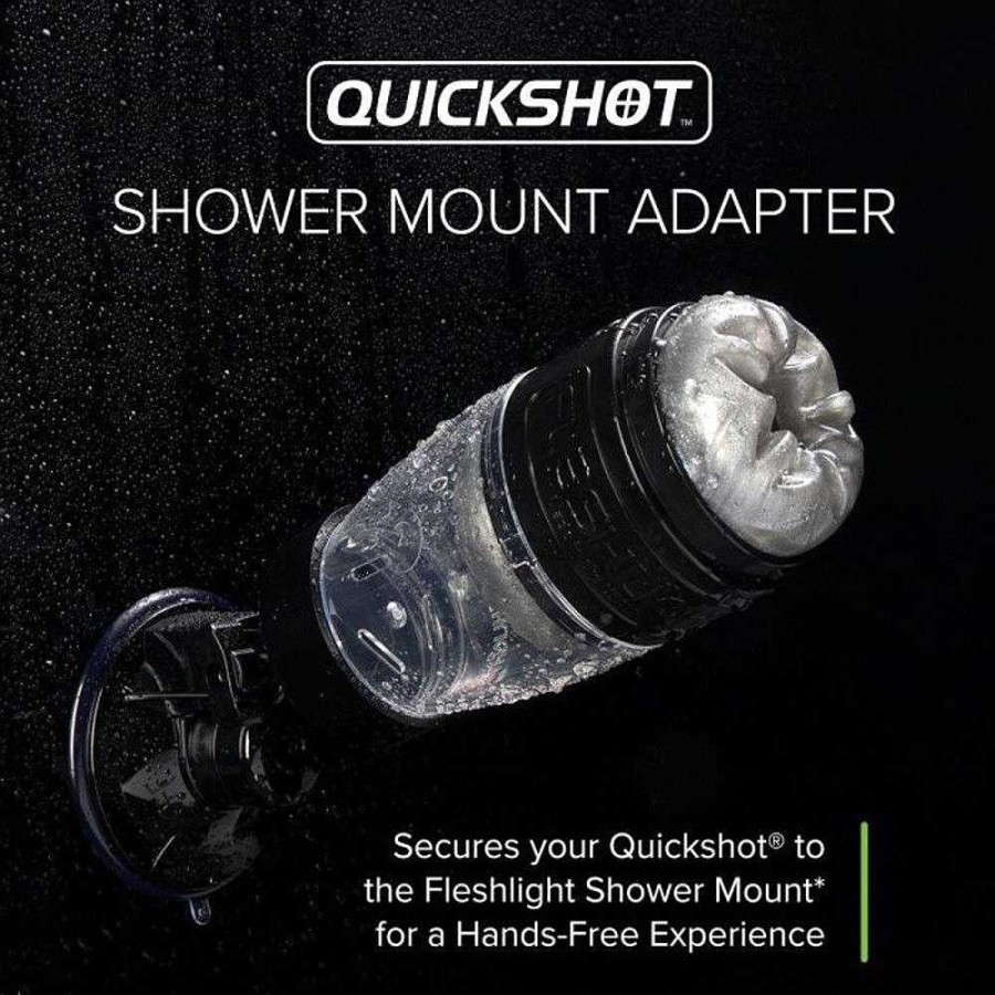 Fleshlight Fleshlight Quickshot Shower Mount Adapter Clear Male Sex Toys