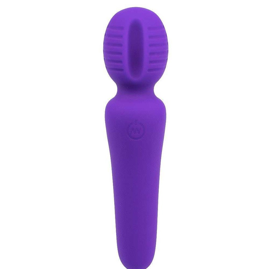 Bondara Bondara Groove 10 Function Rechargeable Mini Wand Vibrator Purple Vibrators