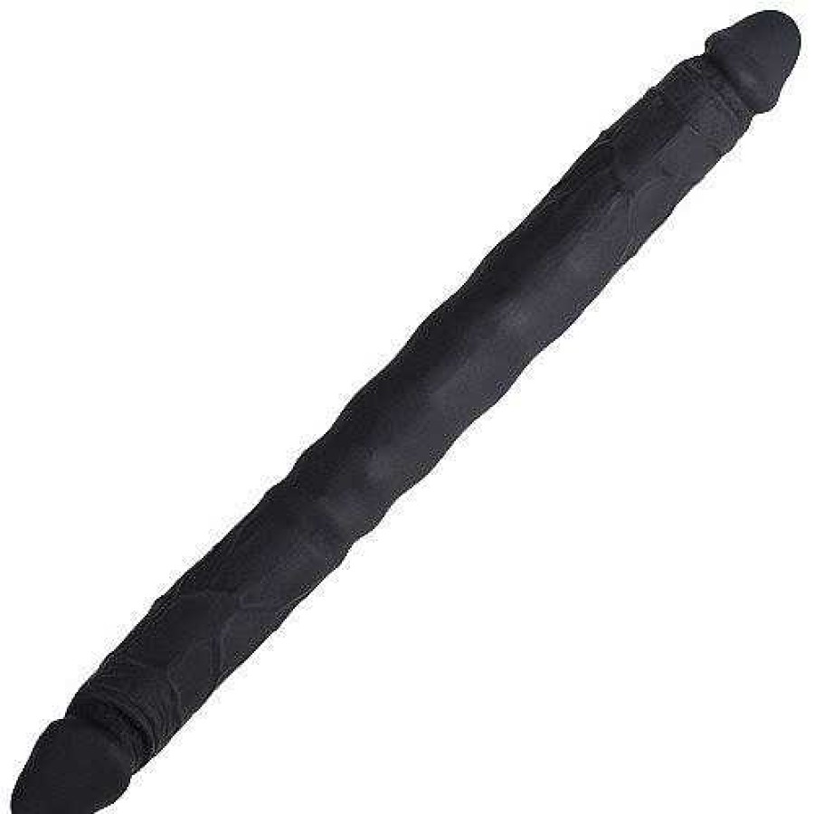 Bondara Bondara Fantastic Filler Silicone Double Dildo - 16 Inch Black Dildos