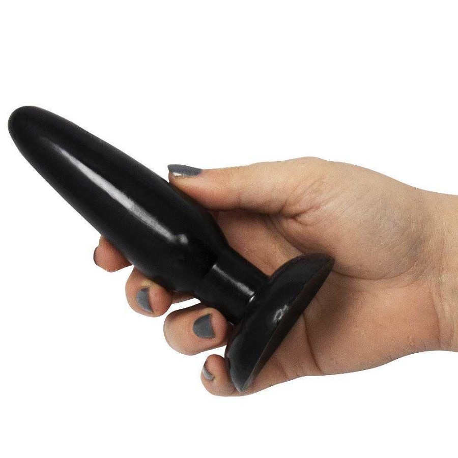 Bondara To The Hilt Suction Butt Plug - 5 Inch Black Butt Plugs