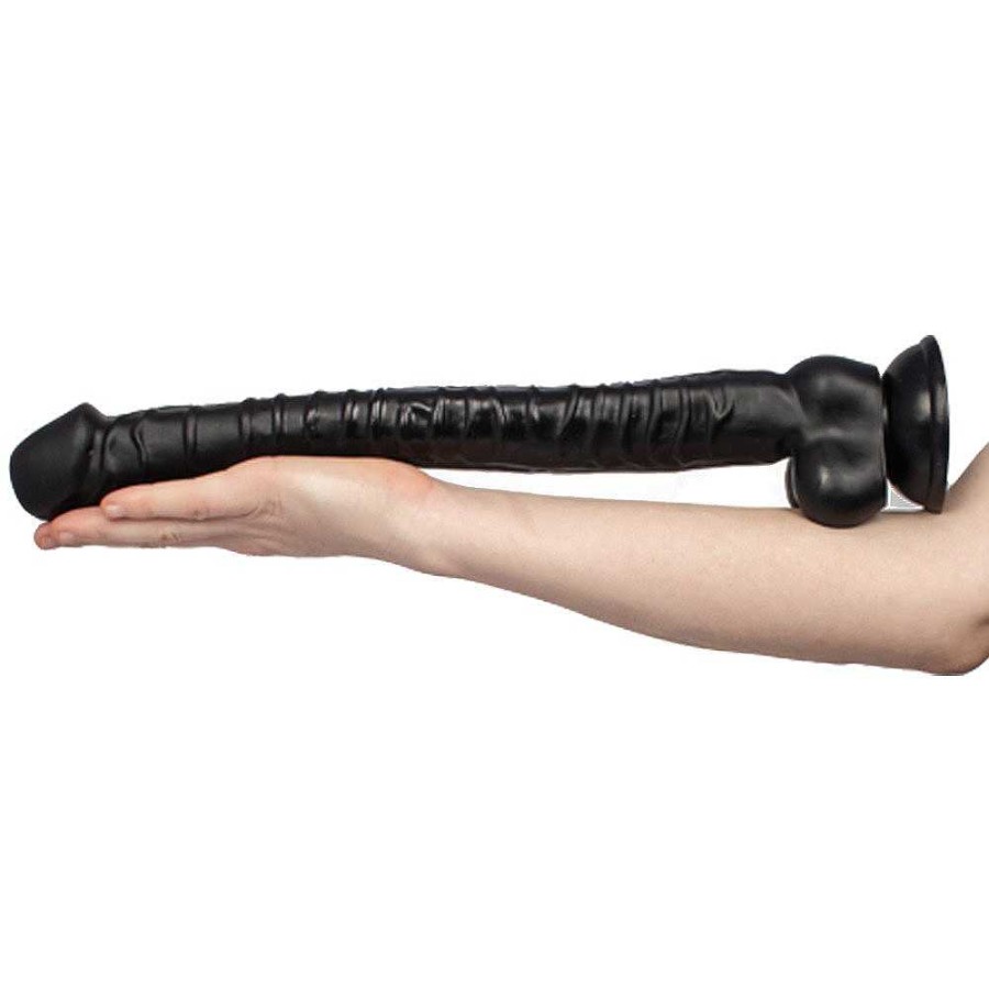 The Monsters The Stomach Churner Monster Dildo - 16.25 Inch Black Dildos