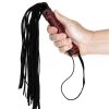 Bondara Bondara Wild Flower Red Floral Faux Leather Flogger - 14.5 Inch Red And Black Floggers, Whips & Ticklers