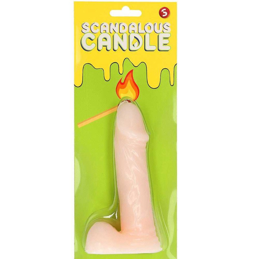 Bondara Scandalous Candles Penis Decorative Candle - 6 Inch Light Tone Sex Aids For Couples