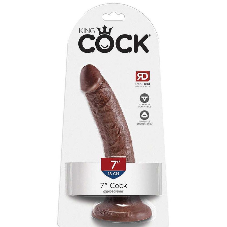 Pipedream Pipedream King Cock Dildo - 7, 8, 9 Or 10 Inch Dark Tone Dildos