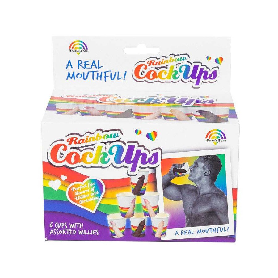 Bondara Rainbow Cock Ups Multicolour Adult Gifts & Games