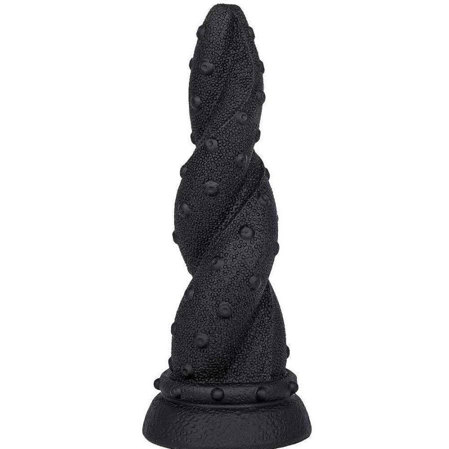 The Monsters The Twisted Twins Monster Tentacle Dildo - 9 Inch Black Dildos