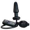 Bondara Essentials Inflatable Vibrating Butt Plug - 5 Inch Black Anal Toys